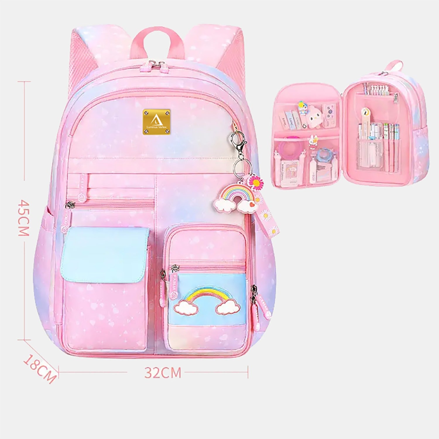 Rainbow Rhapsody School Bag for Girls