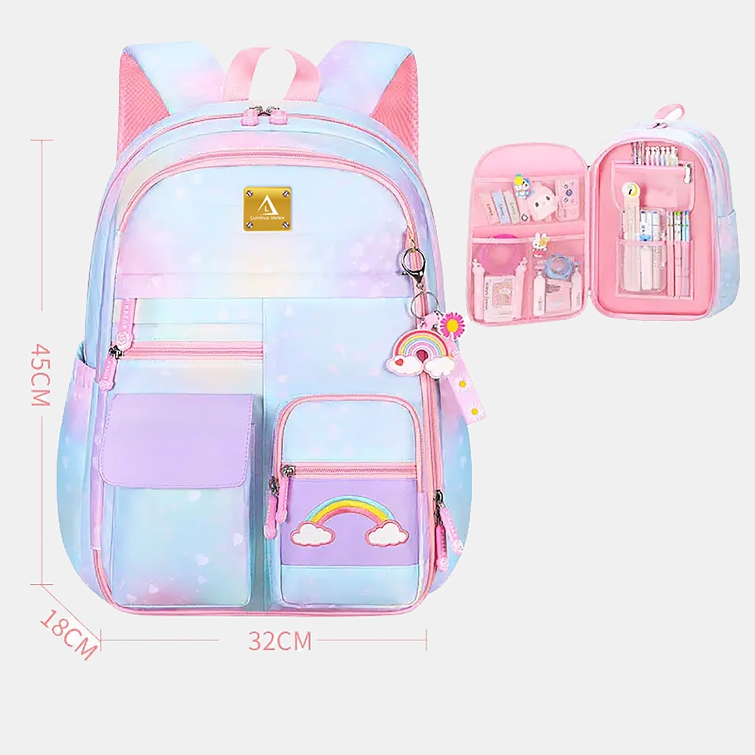 Rainbow Rhapsody School Bag for Girls